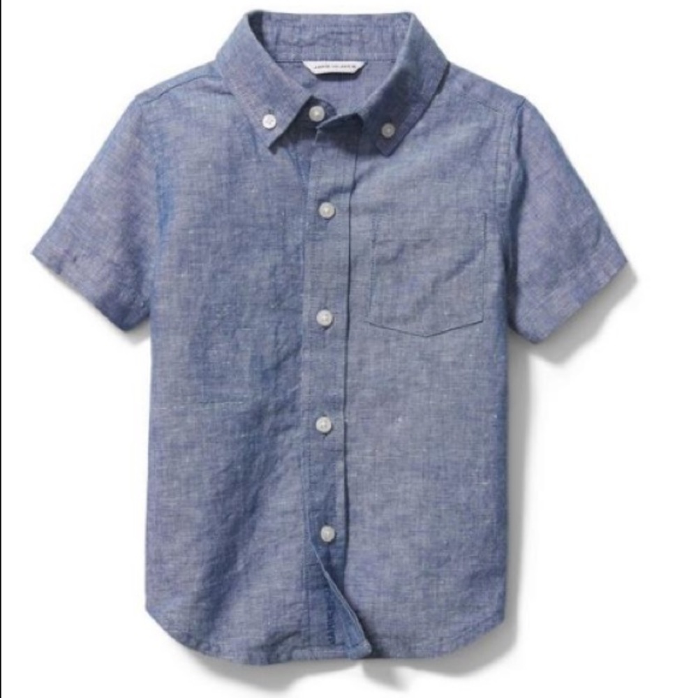 Janie and Jack Chambray Linen Shirt